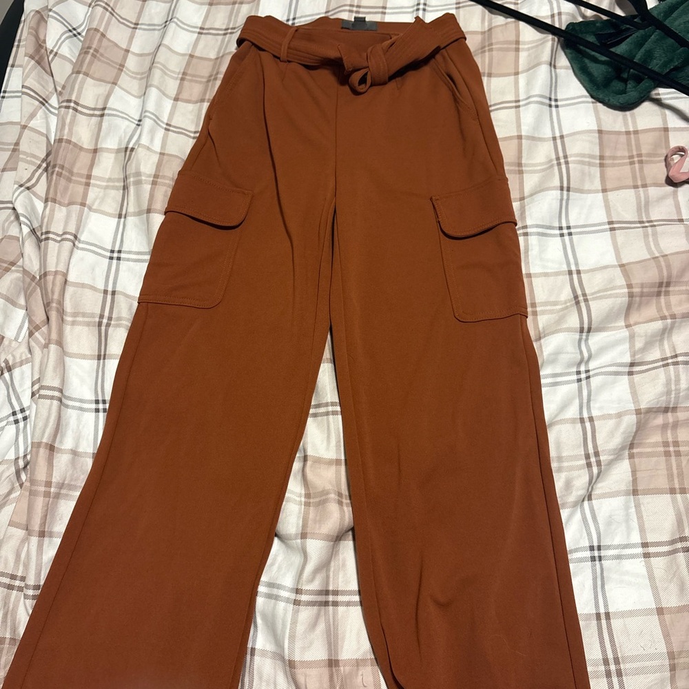 One Blessed Nana Terracotta Wide Leg Pants